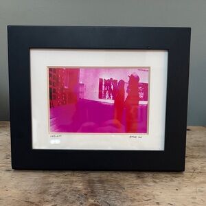 Black Frame with Pink Art Photograph/ Print